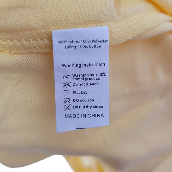 Girl's Short Sleeve Crew Neck Summer Casual Dress Yellow Size 2T - Picture 5 of 7